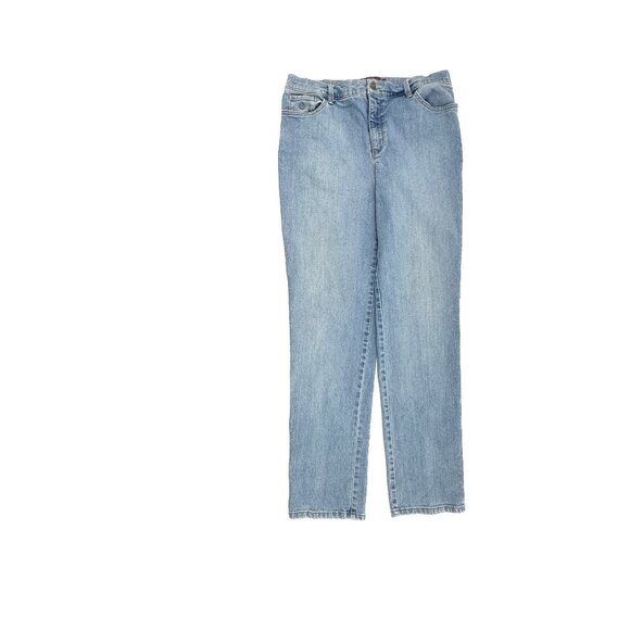 Gloria Vanderbilt Amanda Straight Leg Women's size 12 Medium Blue Denim Jeans - Picture 1 of 5
